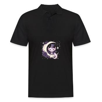 Kawaii gothique Axolotl couleurs Pastel gothique gothique - Polo Homme - noir - Devant - Kai (181cm)