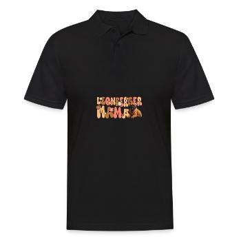 Leonberger Groovy Leonberger Mama - Männer Poloshirt - Schwarz - Vorne - Kai (181cm)