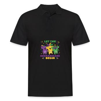 Mardi Gras Koala Carnival Costume - Men's Polo Shirt - black - Front - Kai (181cm)