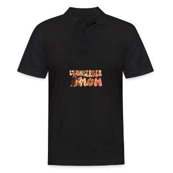 Leonberger Groovy Leonberger Mom - Men's Polo Shirt - black - Front - Kai (181cm)