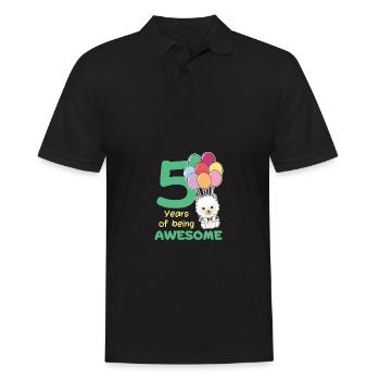 Alpaga pour les enfants de 5 ans de cinq ans - Polo Homme - noir - Devant - Kai (181cm)