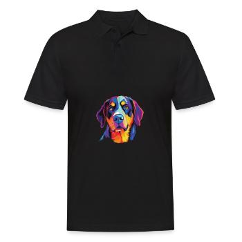 Aquarelle Colorée Grand Suisse - Polo Homme - noir - Devant - Kai (181cm)
