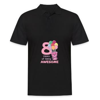 Ours pour les enfants de 8 ans de huit ans - Polo Homme - noir - Devant - Kai (181cm)