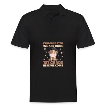 Kids Kindergarten graduate Kuh 1st grade - Männer Poloshirt - Schwarz - Vorne - Kai (181cm)