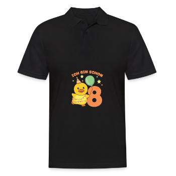 I've Been 8 Ducks Birthday Kids - Men's Polo Shirt - black - Front - Kai (181cm)