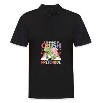 Je suis prêt à écraser les enfants d’âge préscolaire T-Rex Axolotl - Polo Homme - noir - Devant - Kai (181cm)