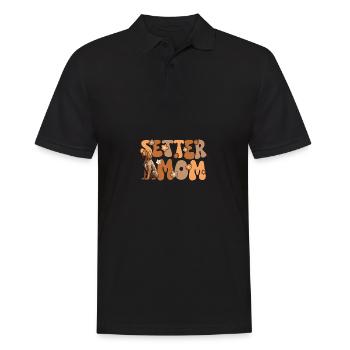 Setter anglais Groovy Setter maman - Polo Homme - noir - Devant - Kai (181cm)
