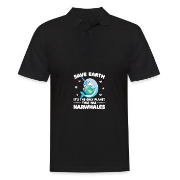 C’est la seule planète avec le jour de la Terre sur le narval - Polo Homme - noir - Devant - Kai (181cm)