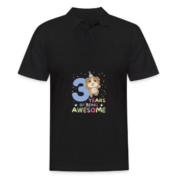 Cochon d’Inde pour les enfants de 3 ans - Polo Homme - noir - Devant - Kai (181cm)