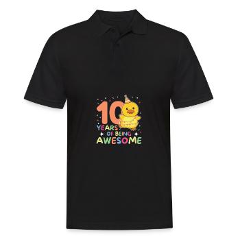 Canard pour les 10 ans enfants de dix ans - Polo Homme - noir - Devant - Kai (181cm)