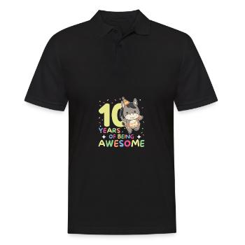 Âne pour les 10 ans Enfants de dix ans - Polo Homme - noir - Devant - Kai (181cm)