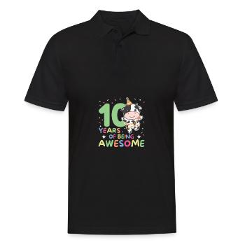 Vache pour les enfants de 10 ans - Polo Homme - noir - Devant - Kai (181cm)