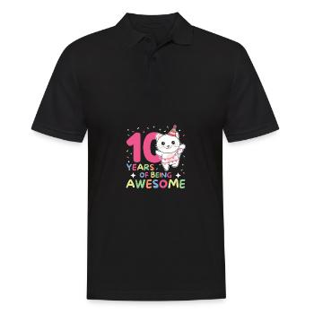 Chat pour les 10 ans Enfants de dix ans - Polo Homme - noir - Devant - Kai (181cm)