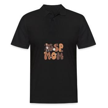 German Shorthair Groovy Gsp Mom - Men's Polo Shirt - black - Front - Kai (181cm)