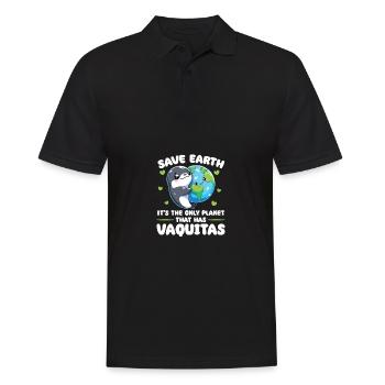 Ist der einzige Planet mit Kalifornischer - Männer Poloshirt - Schwarz - Vorne - Kai (181cm)