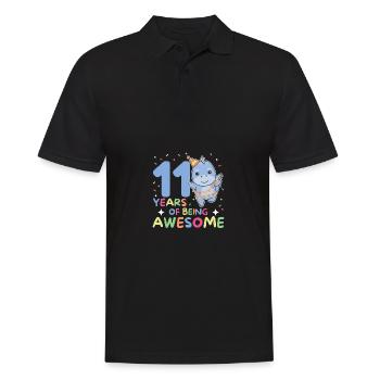 Dino pour ses 11 ans enfants de onze ans - Polo Homme - noir - Devant - Kai (181cm)