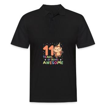 Singe pour les enfants de 11 ans - Polo Homme - noir - Devant - Kai (181cm)