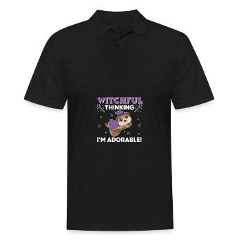 Meerkat Halloween Witch Witches I'm Adorable - Men's Polo Shirt - black - Front - Kai (181cm)