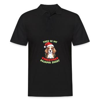 Beagle Pyjama de Noël Chiens - Polo Homme - noir - Devant - Kai (181cm)