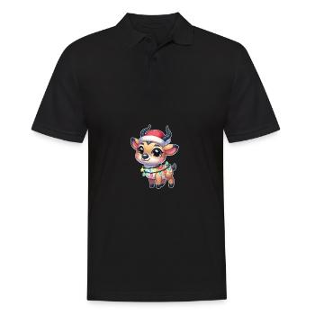 Fées de Noël Saiga Antilope - Polo Homme - noir - Devant - Kai (181cm)