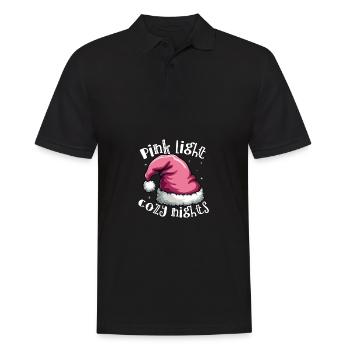 Joyeux Noël en rose Fête de Noël - Polo Homme - noir - Devant - Kai (181cm)