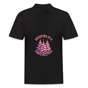 Rêver d’un Noël festif - Polo Homme - noir - Devant - Kai (181cm)