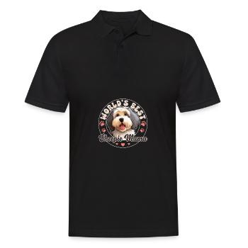 Chien de berger anglais Groovy Sheepie Mama - Polo Homme - noir - Devant - Kai (181cm)