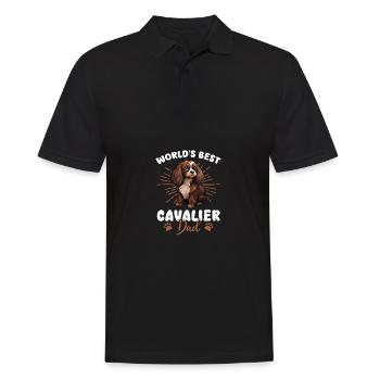 Cavalier King Charles Spaniel Chien Cavalier Dad - Polo Homme - noir - Devant - Kai (181cm)