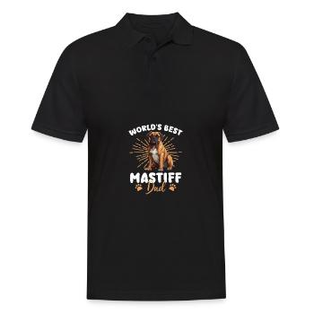 Mastiff Groovy Mastiff Dad - Männer Poloshirt - Schwarz - Vorne - Kai (181cm)