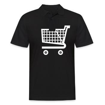 Shopping venture - Men's Polo Shirt - black - Front - Kai (181cm)