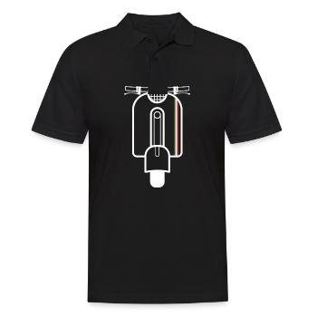 Scooter Italy - Men's Polo Shirt - black - Front - Kai (181cm)