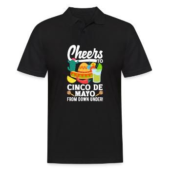 Cheers to Cinco de Mayo from Down Under - Männer Poloshirt - Schwarz - Vorne - Kai (181cm)