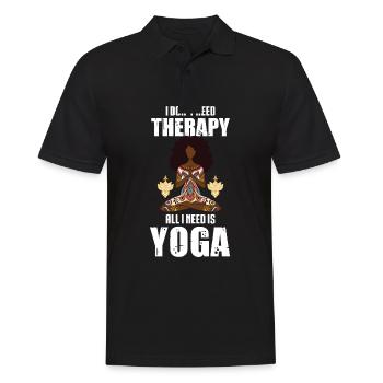 Méditation, Zen Yoga et Pilates - Polo Homme - noir - Devant - Kai (181cm)