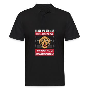 Chow Chow Hund - Männer Poloshirt - Schwarz - Vorne - Kai (181cm)