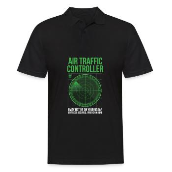Contrôleur de la circulation aérienne Aviation Aviation Aviator - Polo Homme - noir - Devant - Kai (181cm)