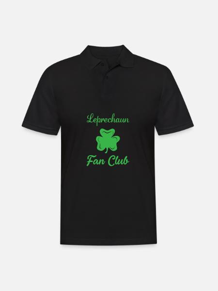 Leprechaun fan club - Men's Polo Shirt - black