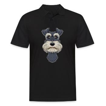 Miniature Schnauzer Lover I Dog Lover I Miniature - Männer Poloshirt - Schwarz - Vorne - Kai (181cm)