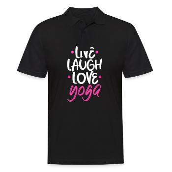 Design de yoga pour les fans de yoga - Polo Homme - noir - Devant - Kai (181cm)