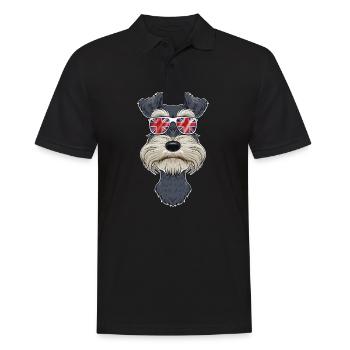 Lunettes de soleil miniatures Schnauzer UK I Deutsch Flag - Polo Homme - noir - Devant - Kai (181cm)