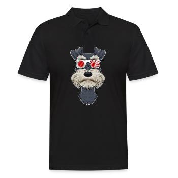 Schnauzer Nain Japon Lunettes De Soleil I Japonais - Polo Homme - noir - Devant - Kai (181cm)