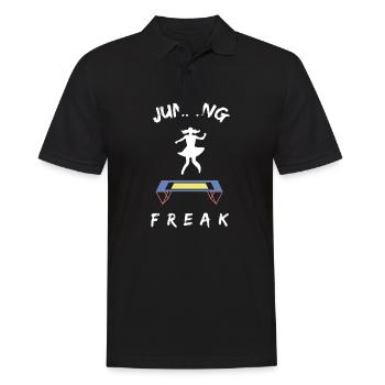 Gymnastik Turnen und Trampolin Akrobatik Sport - Männer Poloshirt - Schwarz - Vorne - Kai (181cm)