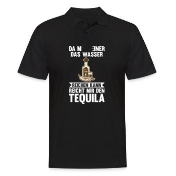 Da mir keiner das Wasser reichen kann reicht mir d - Männer Poloshirt - Schwarz - Vorne - Kai (181cm)