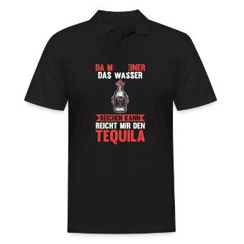 Da mir keiner das Wasser reichen kann reicht mir d - Männer Poloshirt - Schwarz - Vorne - Kai (181cm)