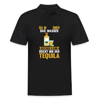 Da mir keiner das Wasser reichen kann reicht mir d - Männer Poloshirt - Schwarz - Vorne - Kai (181cm)