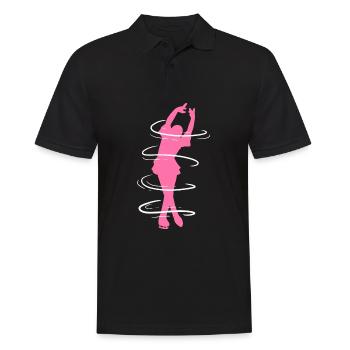 Ice skating Ice skating Ice skating - Men's Polo Shirt - black - Front - Kai (181cm)