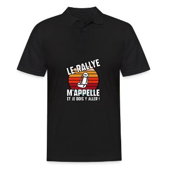 Le rallye m’appelle - Polo Homme - noir - Devant - Kai (181cm)