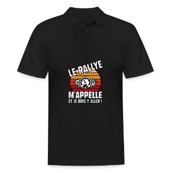 Le rallye m’appelle - Polo Homme - noir - Devant - Kai (181cm)