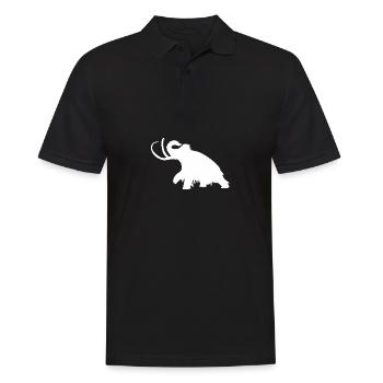 Mammoth silhouette - Men's Polo Shirt - black - Front - Kai (181cm)