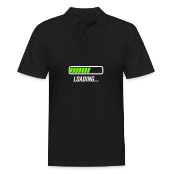 Ladebalken - Männer Poloshirt - Schwarz - Vorne - Kai (181cm)
