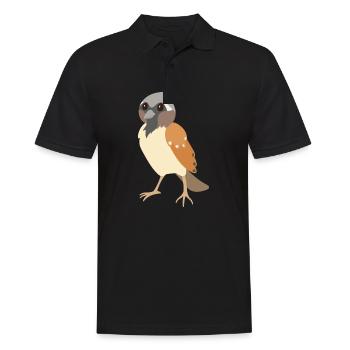sparrow - Men's Polo Shirt - black - Front - Kai (181cm)